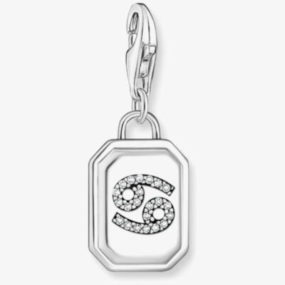 THOMAS SABO Silver Octagonal Cubic Zirconia Cancer Charm 2146-643-21