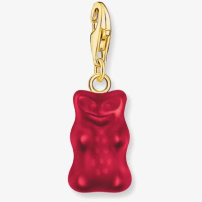 THOMAS SABO Gold Plated Haribo Red Gummy Bear Charm 2190-413-10