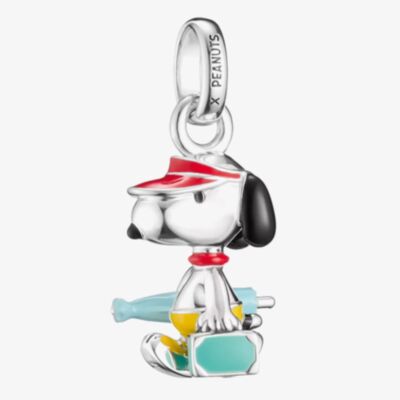 THOMAS SABO Silver Peanuts Snoopy with Suitcase Charm CC1345-664-7