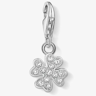 THOMAS SABO Silver Clear Cubic Zirconia Clover Charm 1797-051-14