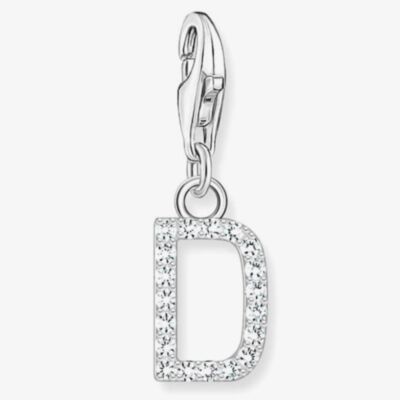 THOMAS SABO Silver Cubic Zirconia Letter D Charm 1944-051-14