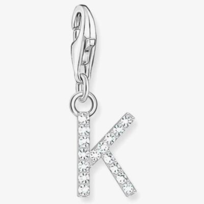 THOMAS SABO Silver Cubic Zirconia Letter K Charm 1950-051-14
