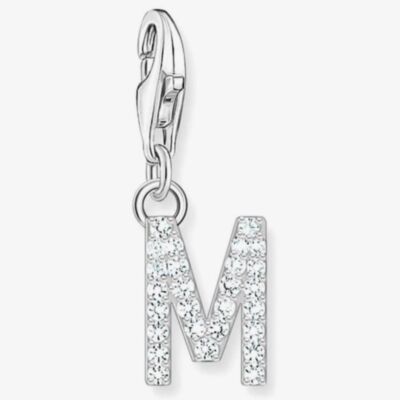 THOMAS SABO Silver Cubic Zirconia Letter M Charm 1941-051-14