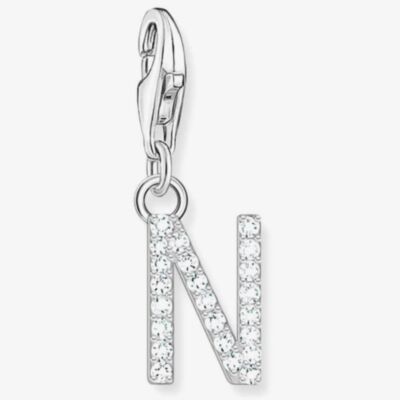 THOMAS SABO Silver Cubic Zirconia Letter N Charm 1951-051-14