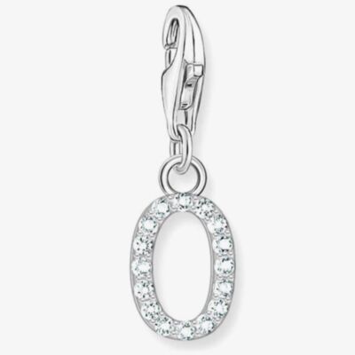 THOMAS SABO Silver Cubic Zirconia Letter O Charm 1952-051-14