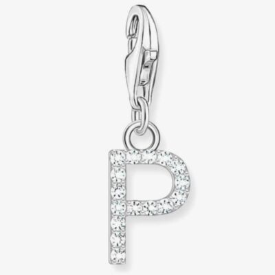 THOMAS SABO Silver Cubic Zirconia Letter P Charm 1953-051-14