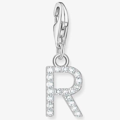 THOMAS SABO Silver Cubic Zirconia Letter R Charm 1955-051-14