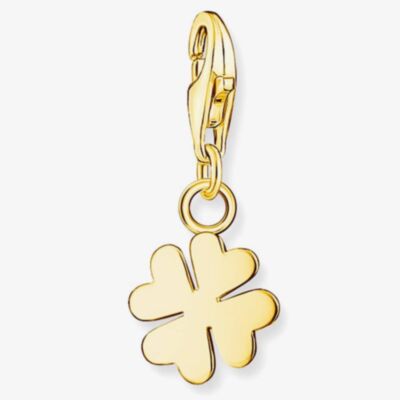 THOMAS SABO Gold Plated Four Leaf Clover Charm 1991-413-39