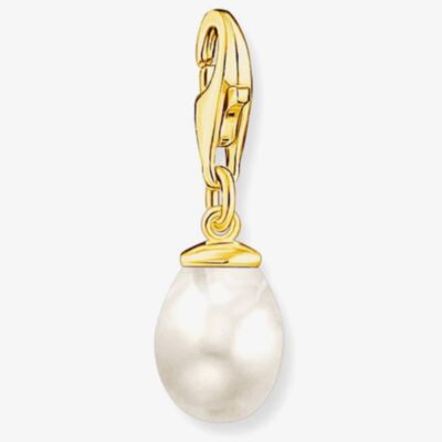 THOMAS SABO Gold Plated Freshwater Pearl Charm 1996-430-14
