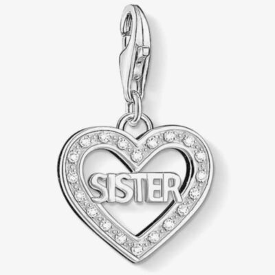 THOMAS SABO Silver Sister Heart Charm 1266-051-14