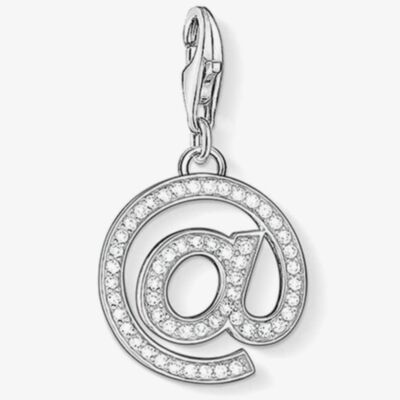 THOMAS SABO Silver Pave @ Symbol Charm 1253-051-14