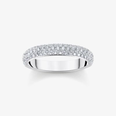 THOMAS SABO Sterling Silver Cubic Zirconia Full Eternity Ring TR2462-051-14