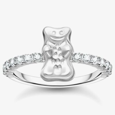 THOMAS SABO Haribo Silver Cubic Zirconia Gummy Bear Ring TR2504-051-14