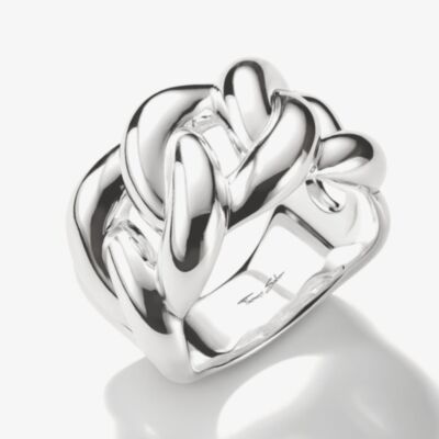 THOMAS SABO Bold Elegance Silver Braided Ring TR2521-001-21