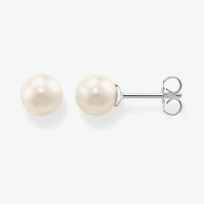 THOMAS SABO Simulated Pearl Stud Earrings H1430-028-14