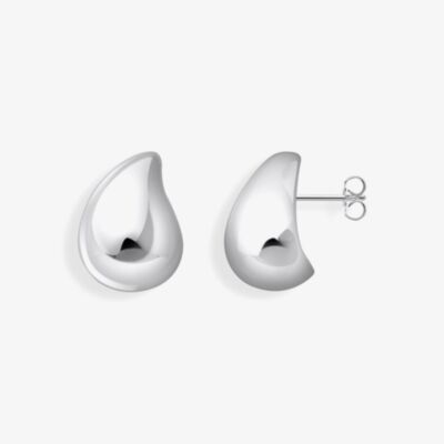 THOMAS SABO Sterling Silver Organic Tear Shape Stud Earrings H2299-001-21