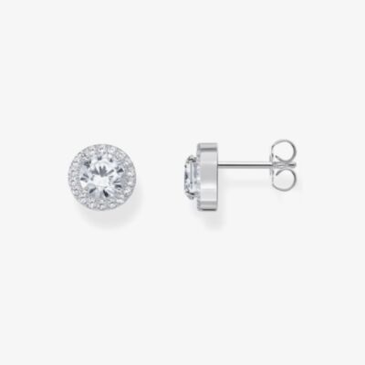 THOMAS SABO Sterling Silver Halo Stud Earrings H2304-051-14