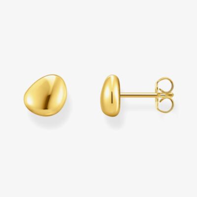 THOMAS SABO Gold Plated Small Organic Stud Earrings H2307-413-39