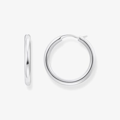 THOMAS SABO Sterling Silver 26.8mm Slim Classic Hoop Earrings CR745-001-21