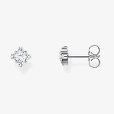 THOMAS SABO Sterling Silver Cubic Zirconia Vintage Style Small Stud Earrings H2311-051-14