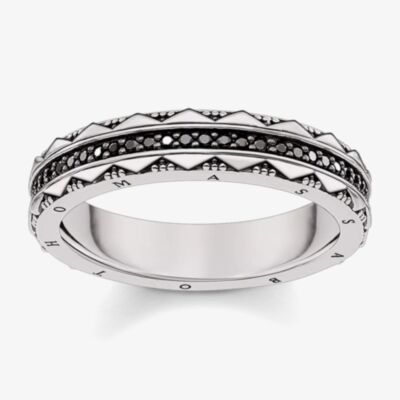 THOMAS SABO Ladies Glam And Soul Black Ring TR2106-643-11