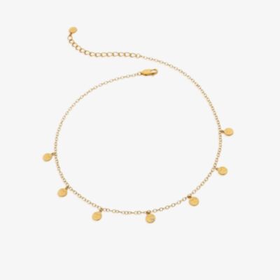 Hot Diamonds Lunar 18ct Gold Plated Diamond Multi Disc Choker Necklace DN148