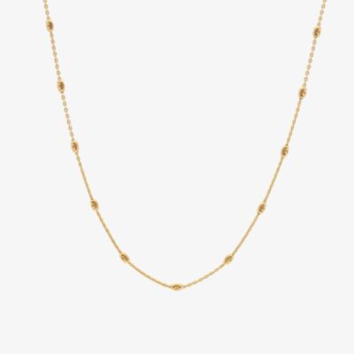 Hot Diamonds Embrace 18ct Gold Plated Oval Cable Chain CH106