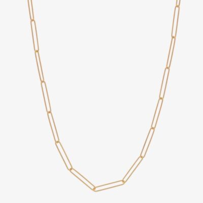 Hot Diamonds Embrace 18ct Gold Plated Twisted Paper Link Chain CH111