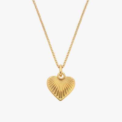 Hot Diamonds Essence 18ct Gold Plated Heart Pendant Necklace DP1019