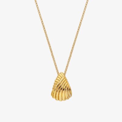 Hot Diamonds X Golden Edit Paris Gold Plated Diamond Pendant Necklace DP1084