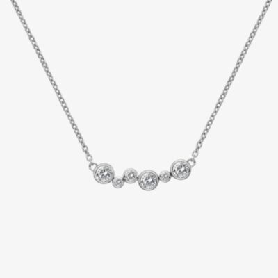 Hot Diamonds Tender Sterling Silver White Topaz Necklace DN147