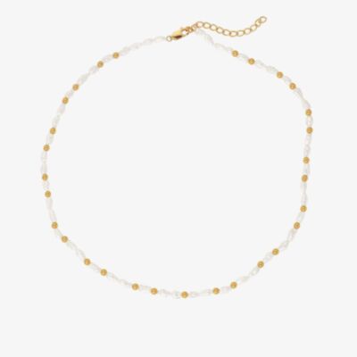 Hot Diamonds X Jac Jossa Golden Edit Calm Mother Of Pearl Necklace DN157