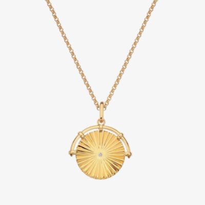 Hot Diamonds X Jac Jossa 18ct Gold Plated Hope Halo Pendant Necklace DP850