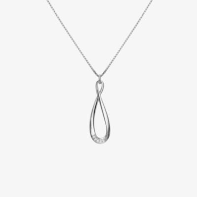 Hot Diamonds Flourish Sterling Silver Pendant Necklace DP927