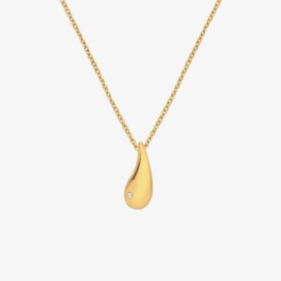 Hot Diamonds X Jac Jossa Golden Edit Tide Diamond Pendant Necklace DP998