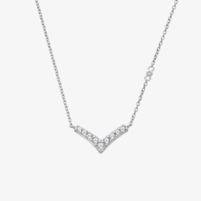 Hot Diamonds Silver Lustre White Topaz Necklace DN231