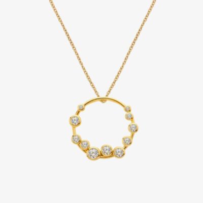 Hot Diamonds Golden Edit Tender Wreath Pendant Necklace DP1107