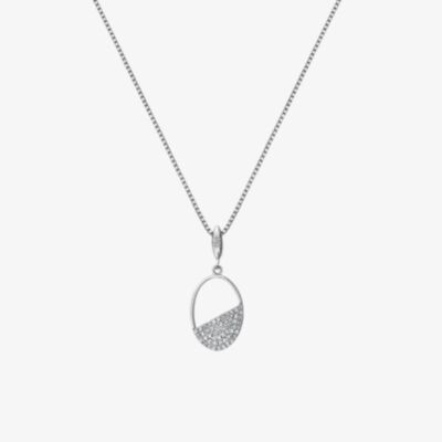 Hot Diamonds Horizon White Topaz Oval Pendant DP767