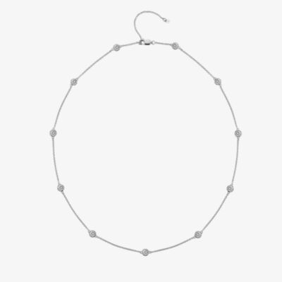 Hot Diamonds Tender White Topaz Intermittent Necklace DN130