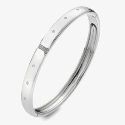 Hot Diamonds Most Loved Silver Hinged Bangle DC178