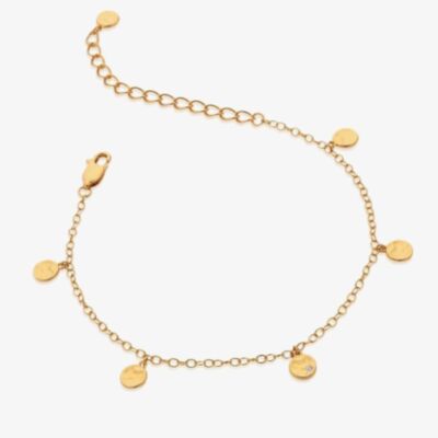 Hot Diamonds HDX JJ Lunar Sterling Silver 18ct Gold Plated Bracelet DL669