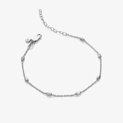 Hot Diamonds HD x Tasha Ghouri Silver Oval Bead Chain Bracelet DL681