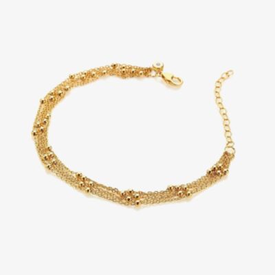 Hot Diamonds HD X Tasha Ghouri Gold Plated Multi Strand Bracelet DL691
