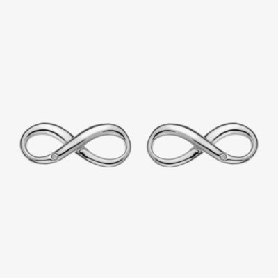 Hot Diamonds Silver Diamond Infinity Studs DE390