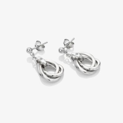 Hot Diamonds Silver Trio Teardrop Earrings DE644