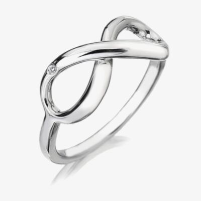 Hot Diamonds Sterling Silver Diamond Infinity Ring DR144