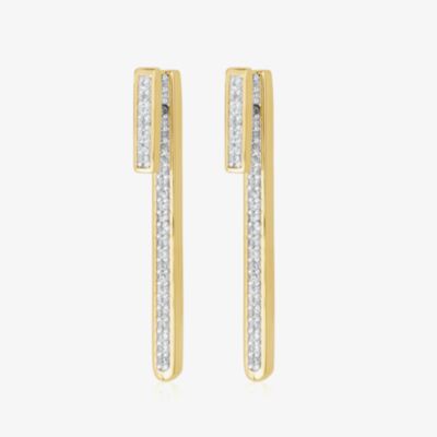 Gaia Bar Dropper Earrings VJE10316 YGP