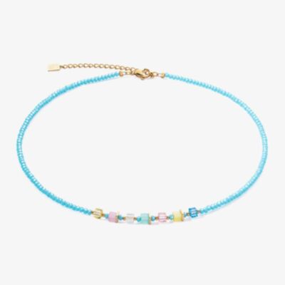 Coeur De Lion Joyful Colours Turquoise Crystal Necklace 4357/10-1506