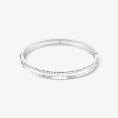 Coeur De Lion Silver Tone Crystal Bangle 0136/32-1817_19