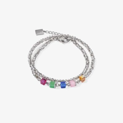 Coeur De Lion Joyful Colours Silver & Mutli Coloured Bead Bracelet 4464/30-1500